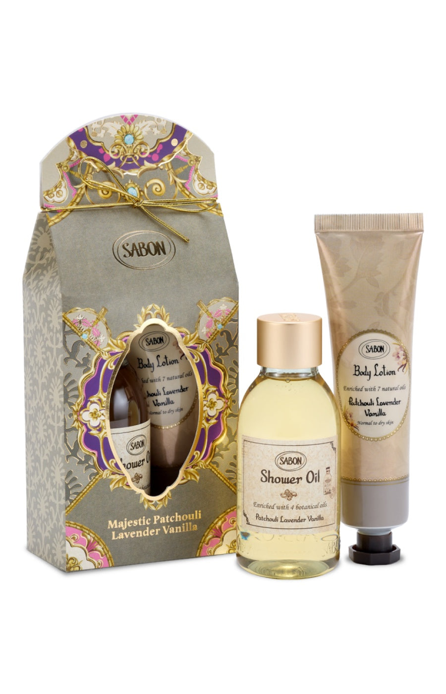 Coffret crème hydratante & huile de douche - Patchouli Lavender Vanilla - Corps