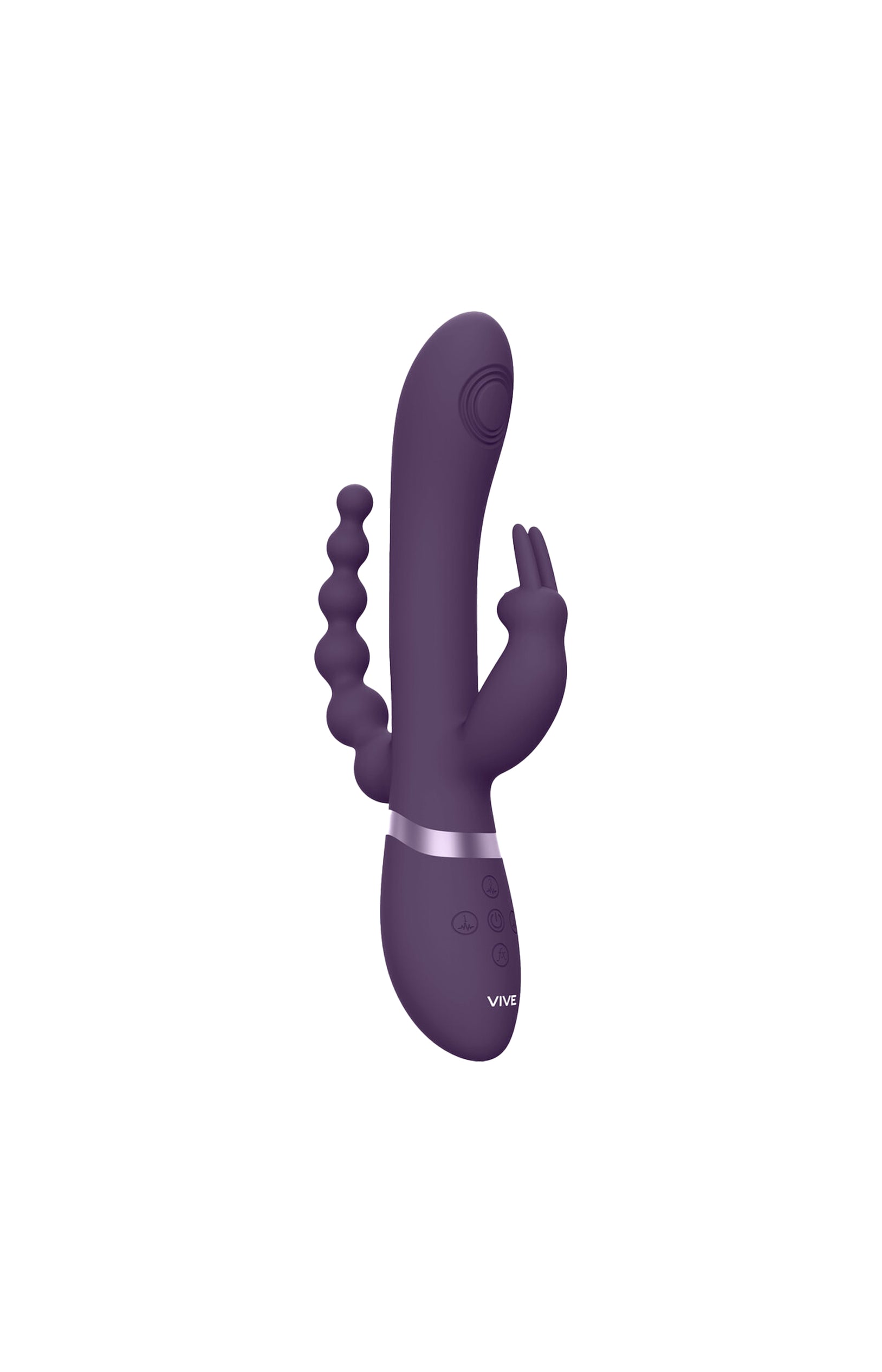 Rini – Rabbit double pénétration - Pulse wave & vibrations – Violet