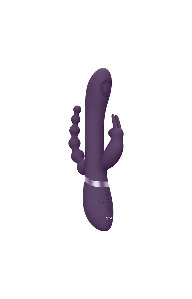 Rini – Rabbit double pénétration - Pulse wave & vibrations – Violet