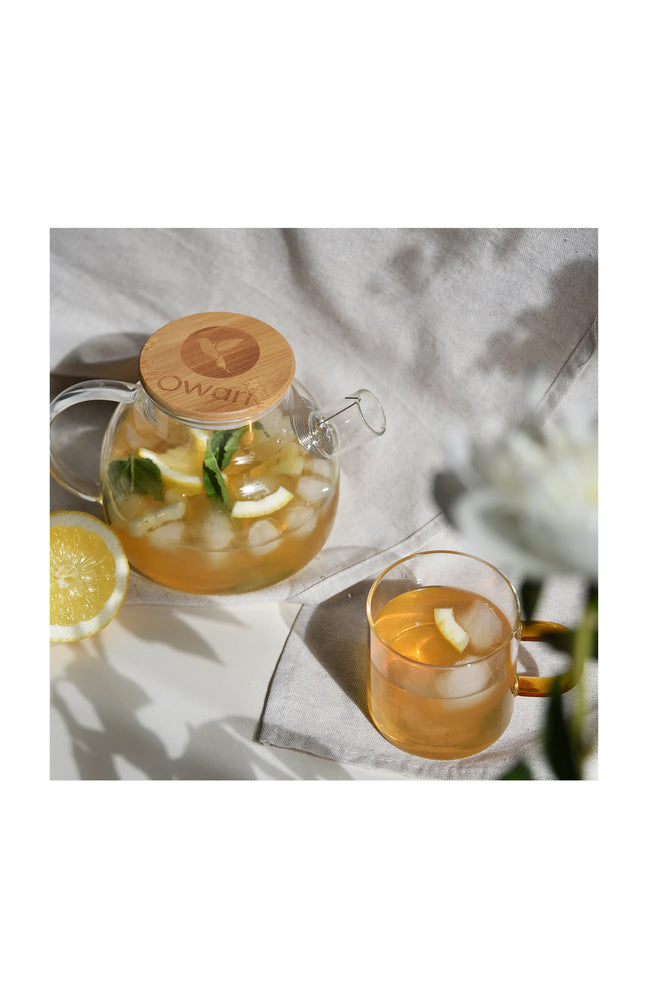 Théière japonaise en verre avec filtre