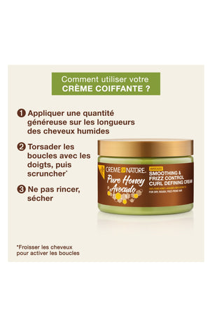 Crème coiffante - Avocat - Cheveux bouclés à frisés