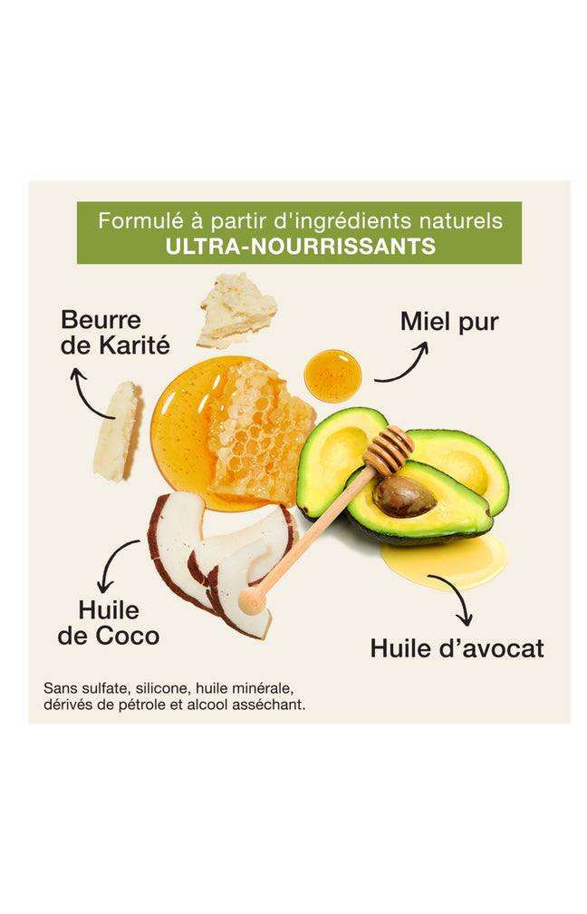 Crème coiffante - Avocat - Cheveux bouclés à frisés