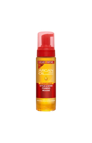 Mousse coiffante - Huile d'argan du Maroc - Cheveux naturels ou défrisés - 200 ml