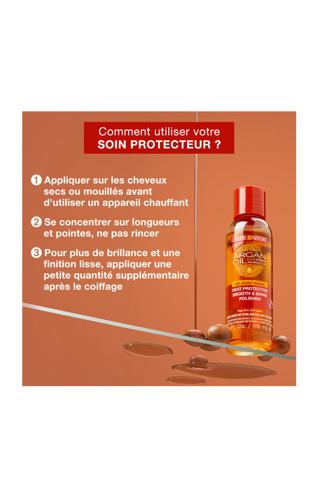 Protecteur de chaleur apaisant - Huile d’argan - 120 ml