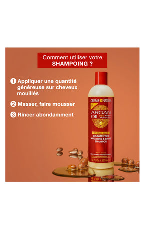 Shampoing hydratant - Huile d'argan du Maroc - 350 ml
