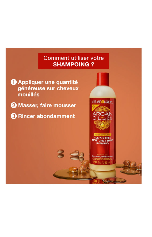Shampoing hydratant - Huile d'argan du Maroc - 350 ml