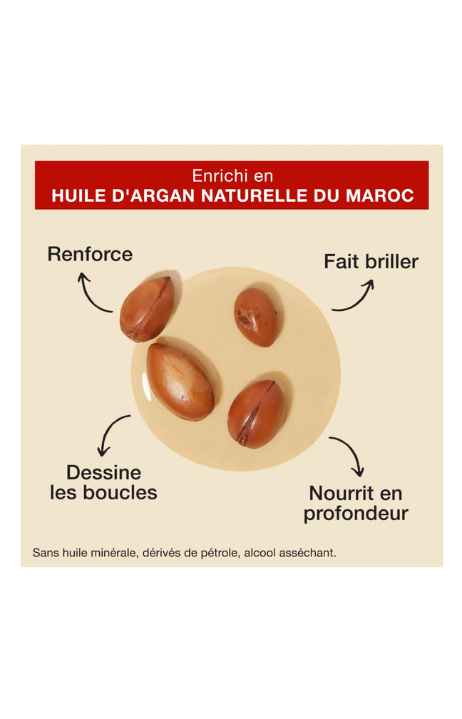 Spray fortifiant sans rinçage - Huile d'argan - 250 ml