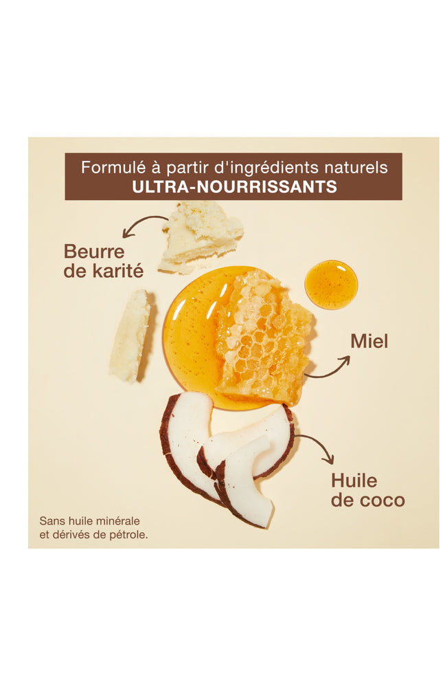 Soin démêlant sans rinçage - Miel - Cheveux secs ou déshydratés - 236 ml