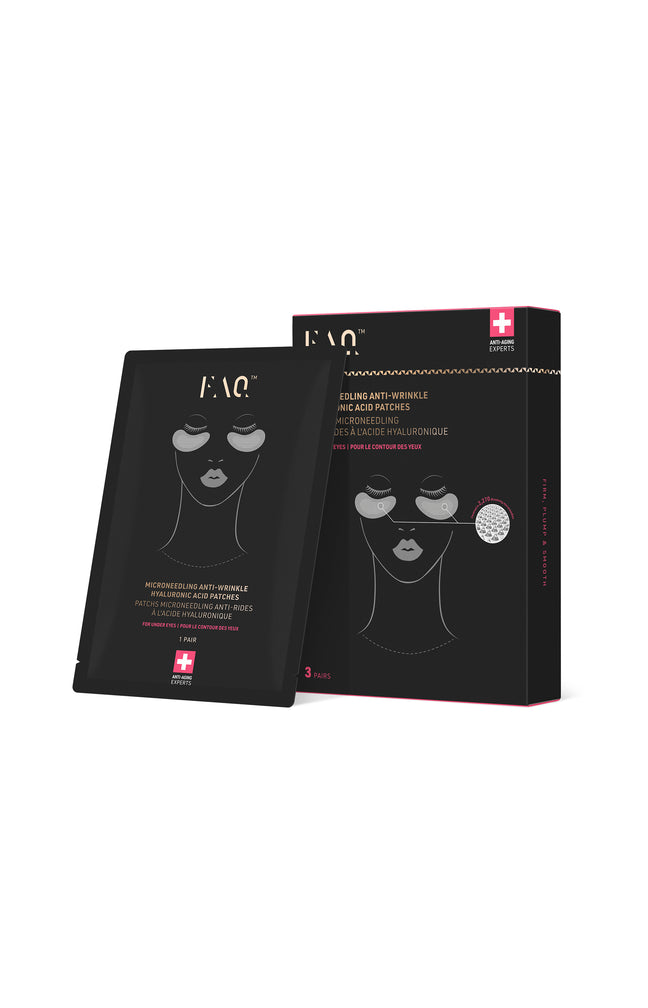 FAQ™ patchs microneedling contour des yeux - Acide hyaluronique - 3 paires
