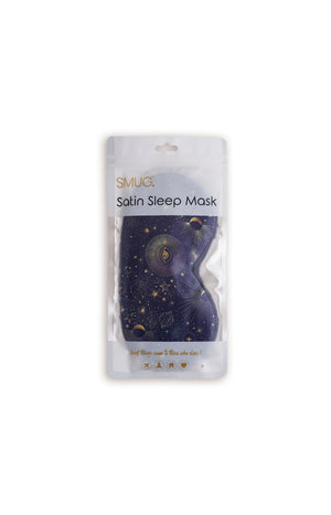 Masque de sommeil - Satin - Bleu céleste