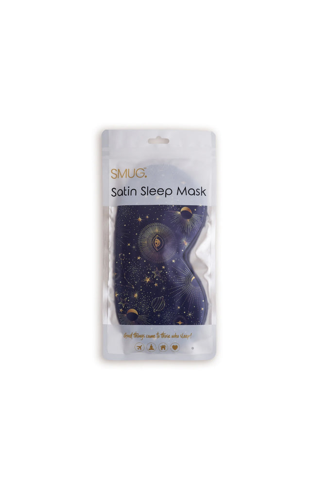 Masque de sommeil - Satin - Bleu céleste