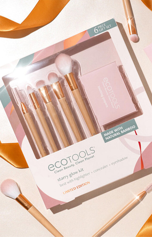 Set de 5 pinceaux & 1 buvard - Teint & yeux