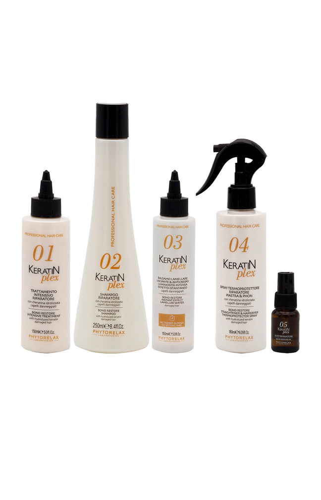 Routine complète réparatrice - Keratin Plex - Cheveux abîmés
