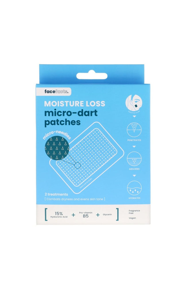 Patchs hydrtanats - Micro-Dart - Acide hyaluronique & glycérine - Visage - 2 unités