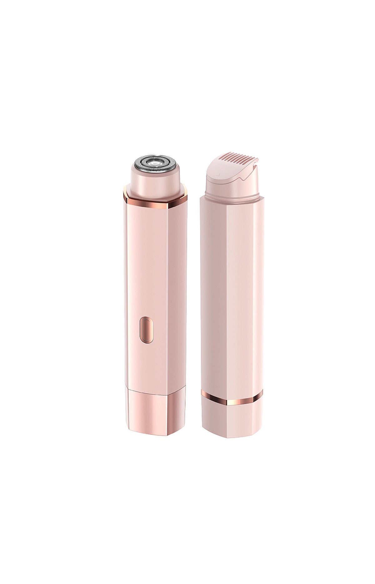 Rasoir spécial femme pour zones délicates, double tête de coupe et de rasage. Batterie rechargeable.