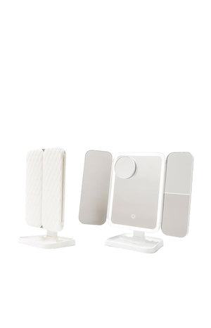 Miroir de Maquillage - Triptique LED -  Rechargeable