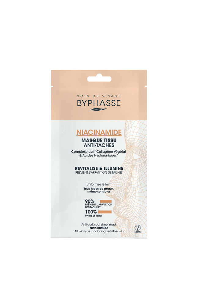 Masque tissu anti-tâches - Niacinamide - Visage - 18 ml