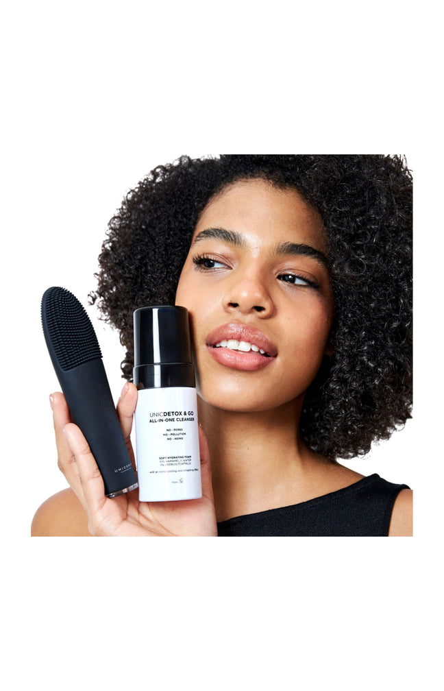 Brosse thermo-sonique nettoyante - Visage - Noir