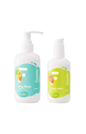 Crème & gel douche - Pomme & mangue - Enfant - 2 x 400 ml