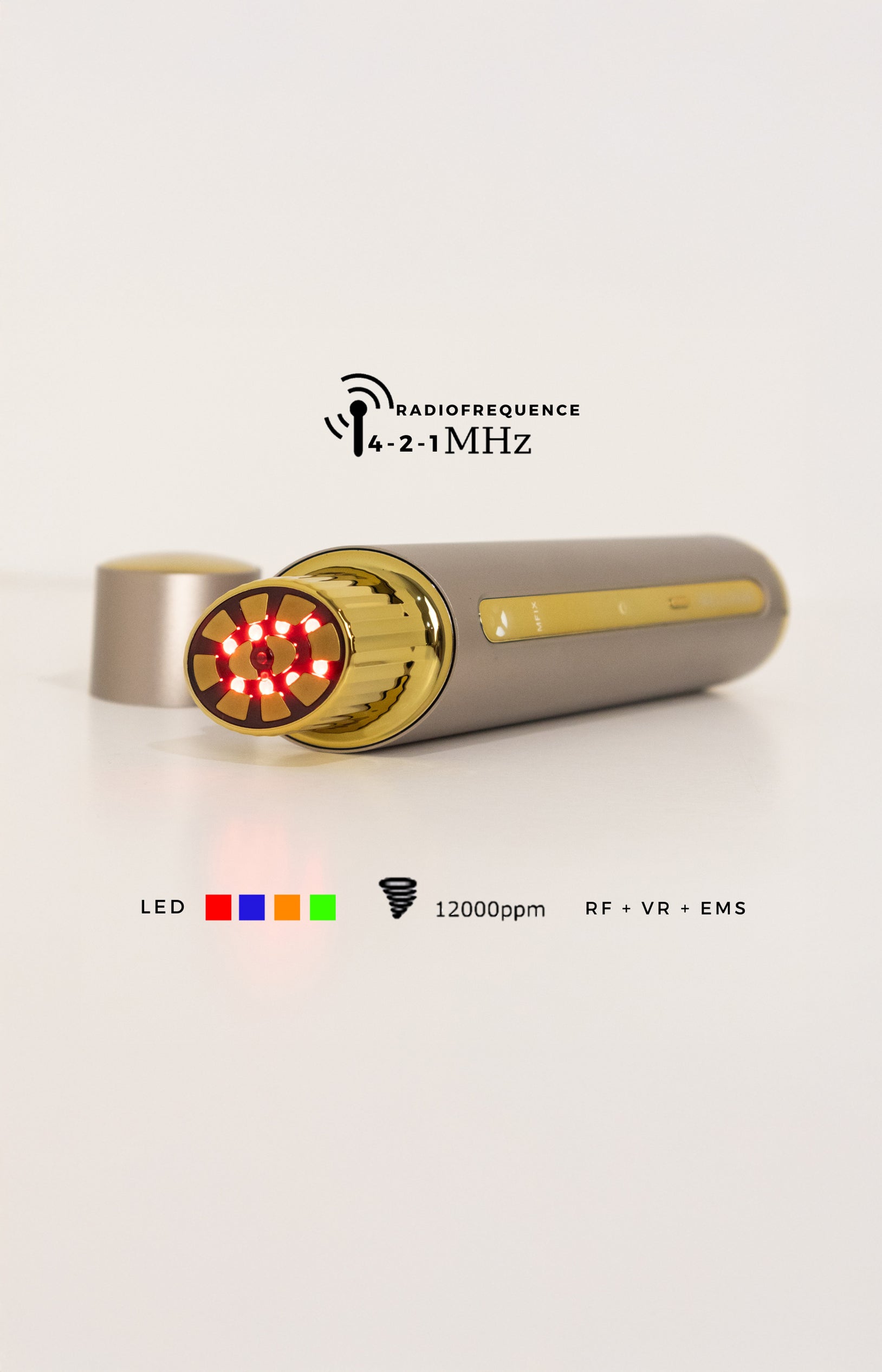 Appareil de radiofréquence LED & crème raffermissante - Soin anti-âge - Visage