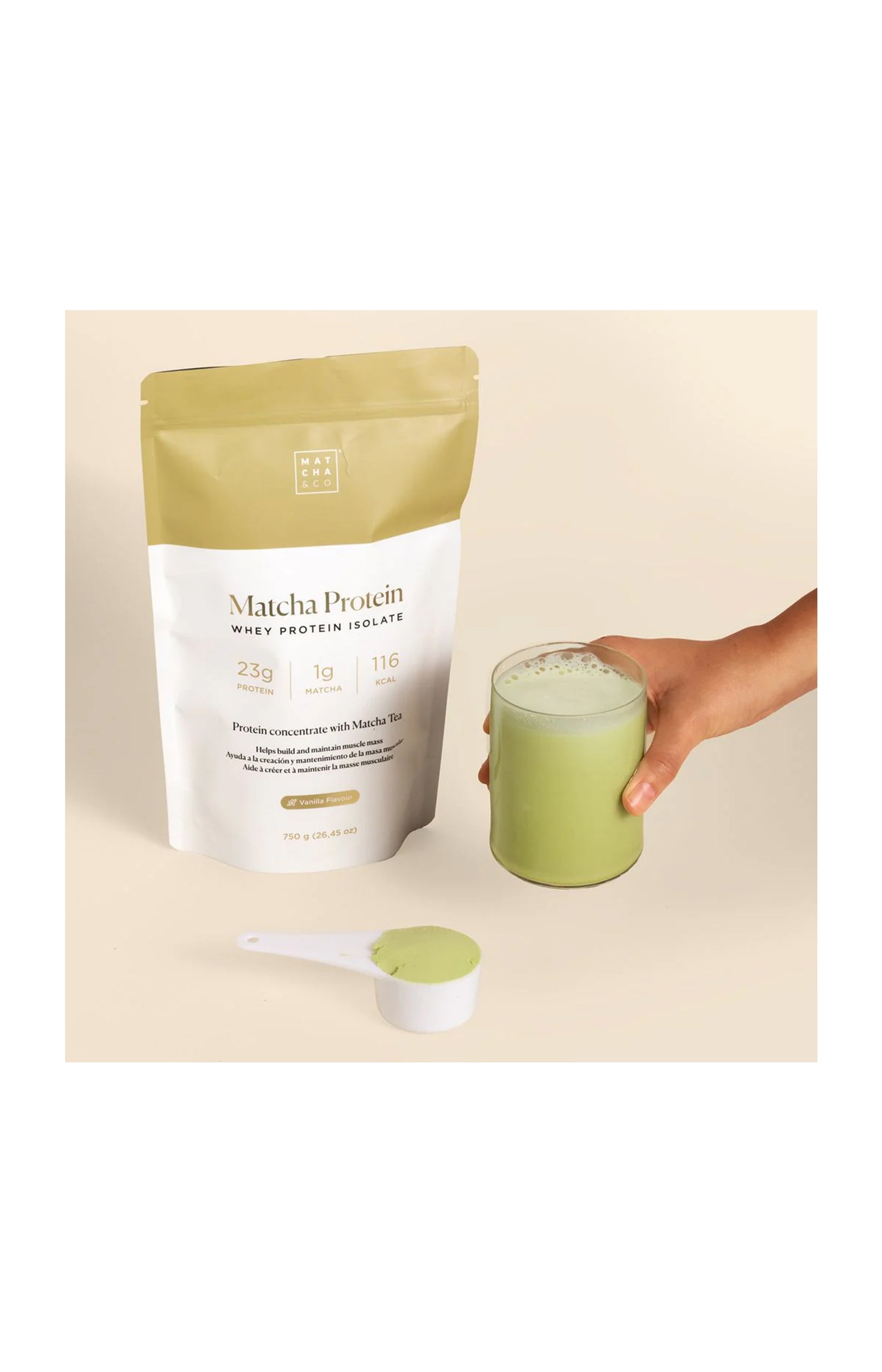Matcha - Protéine Vanille - 750 g
