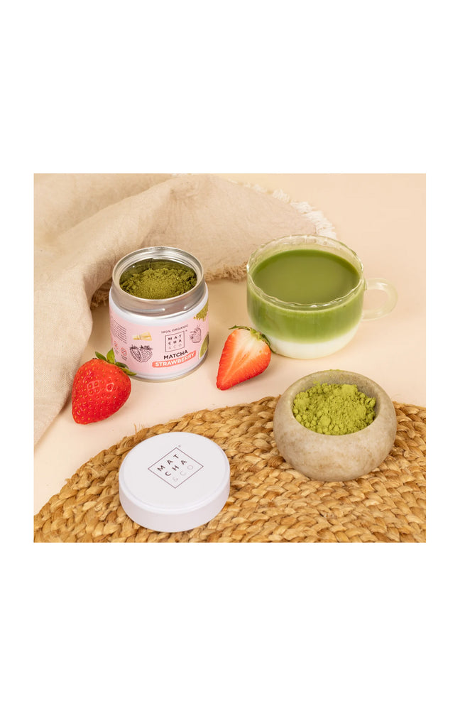 Thé Matcha bio - Fraise - 30 g