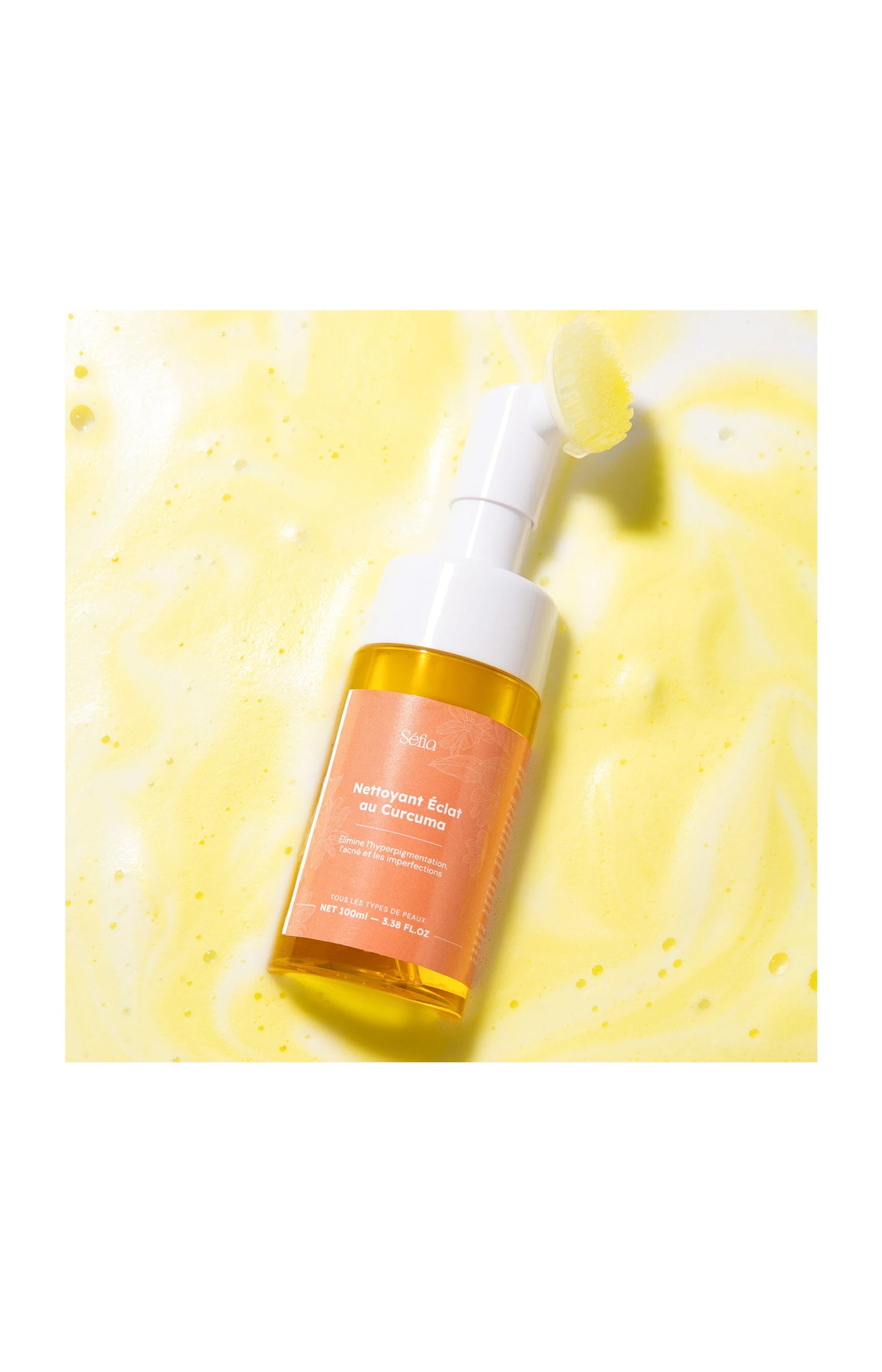 Nettoyant mousse - Curcuma - Visage - 100 ml