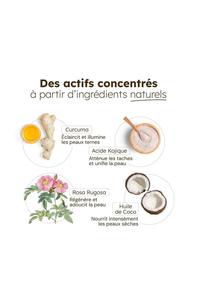 Nettoyant mousse - Curcuma - Visage - 100 ml