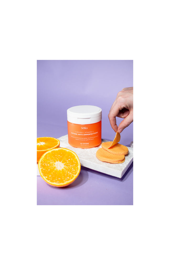 Routine soins - Crème, sérum, nettoyant, baume à lèvres, cotons & recharge