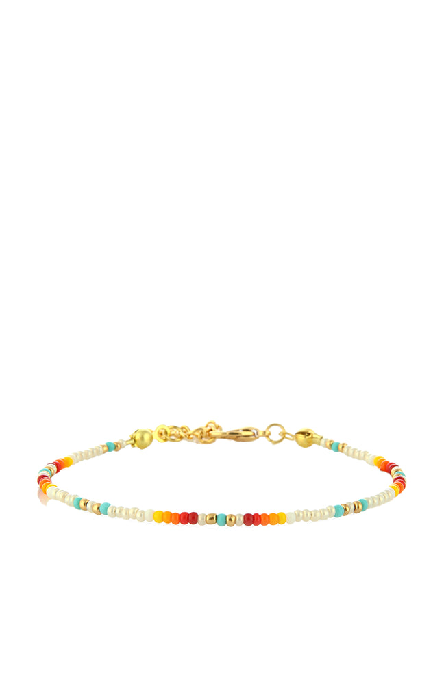 Bracelet - Perles & plaqué or 14 K