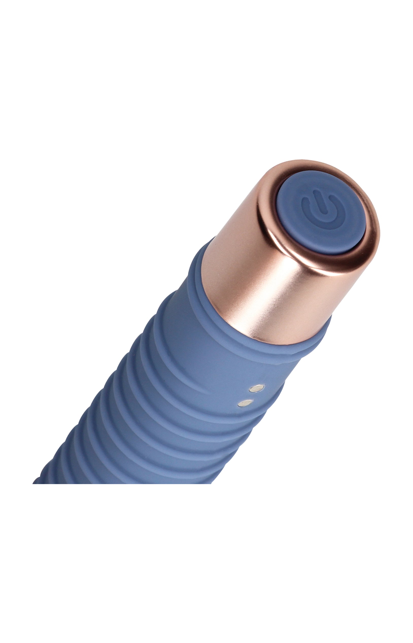 Mini vibromasseur texturé – Ribbed Blue horizon