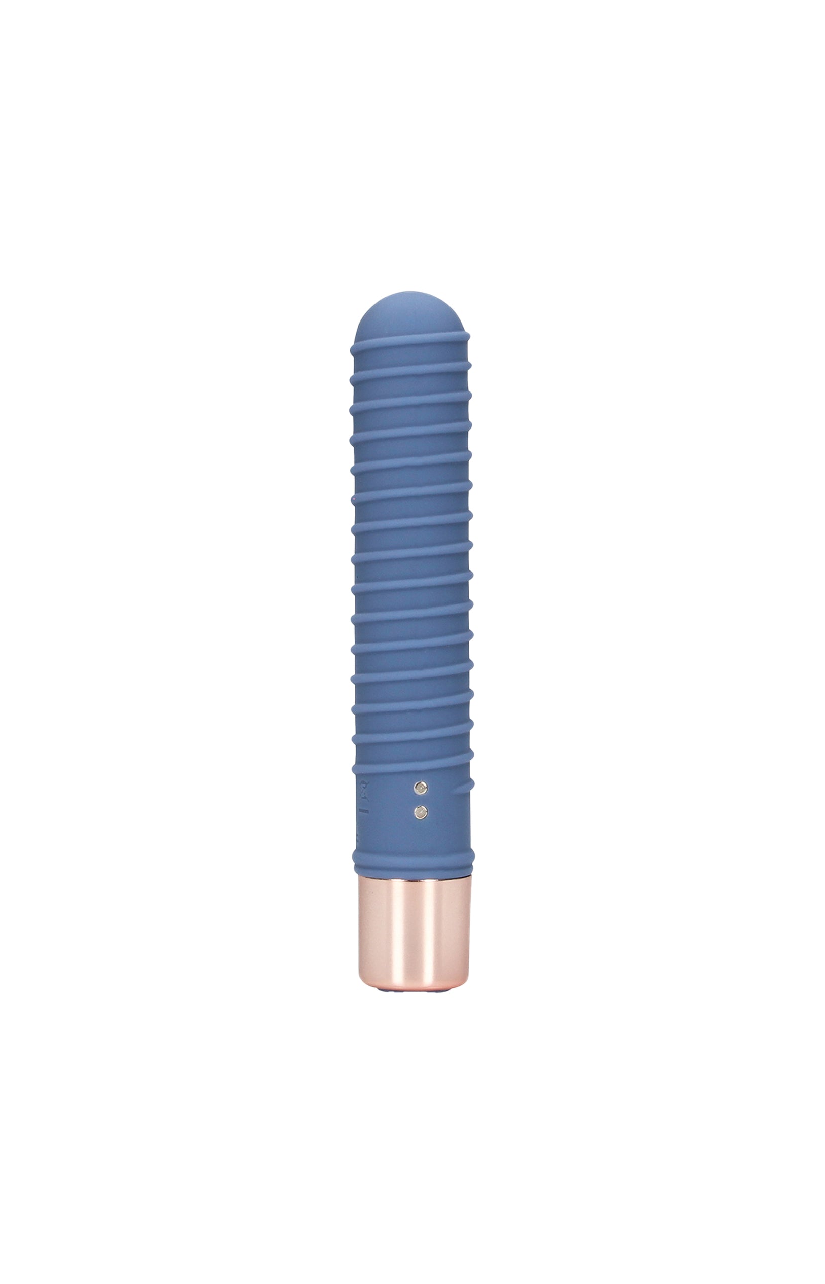 Mini vibromasseur texturé – Ribbed Blue horizon
