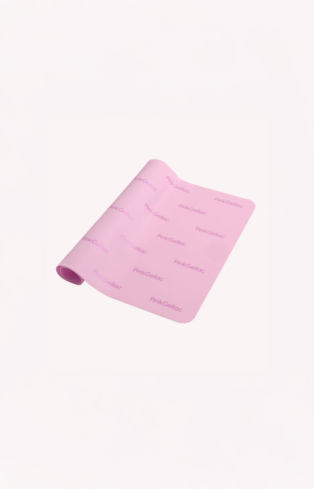 Tapis de table pour manucure - Rose