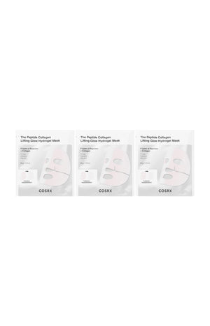Masques hydrogel raffermissants - Peptides & collagène - 3 unités