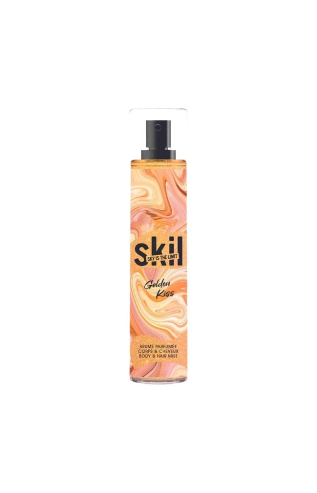 Brume parfumée pailletée - Golden Kiss - Mandarine & biscuit - 250 ml