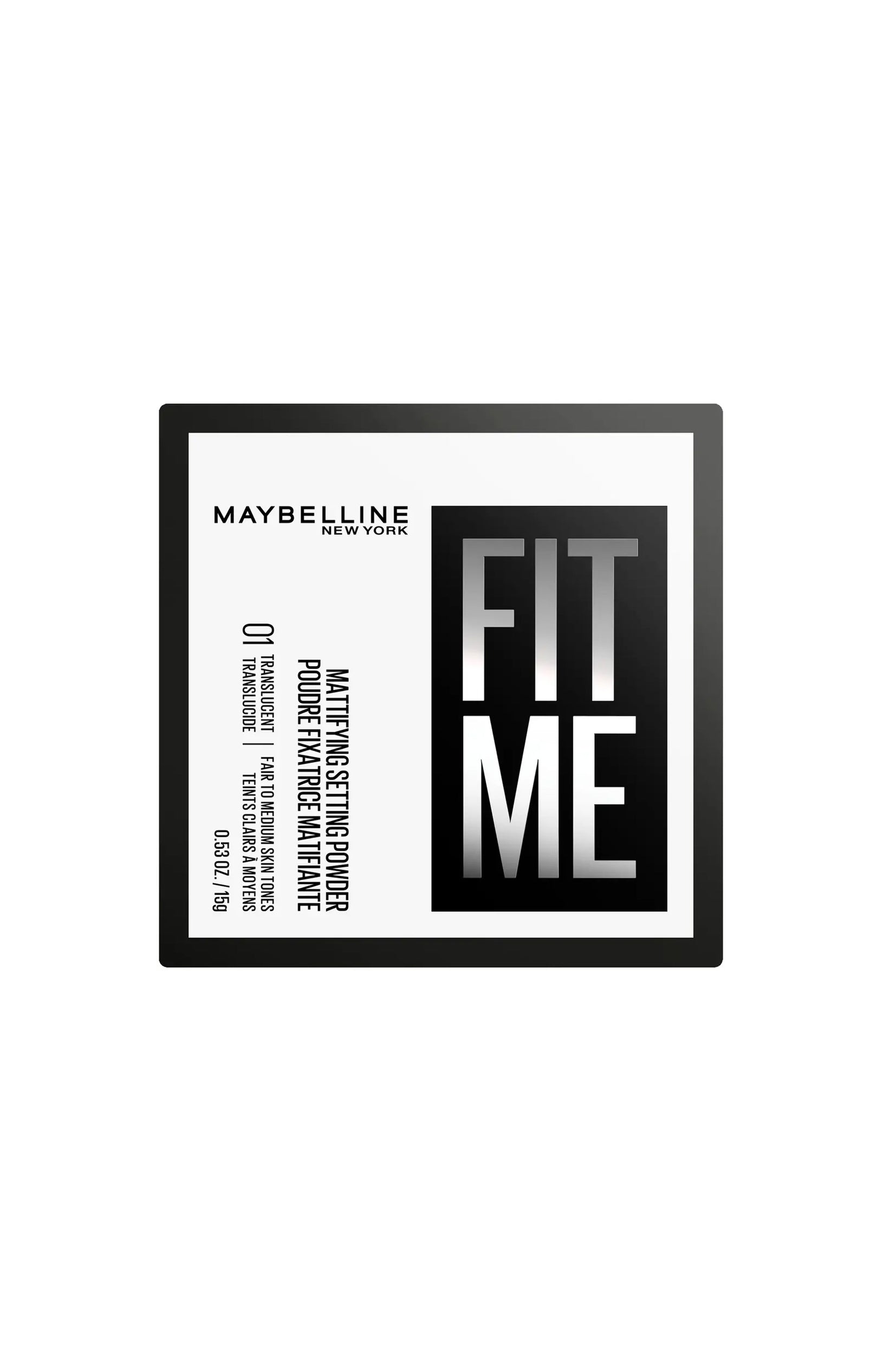 Poudre libre fixatrice matifiante - Fit Me - 01 Translucide