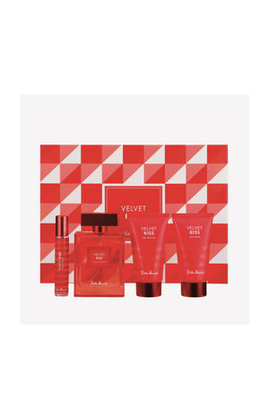 Coffret Velvet Kiss - gel douche, eau de parfum & lait corps