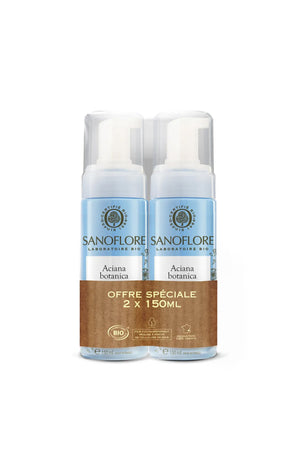 Mousse nettoyante visage et yeux bio - Aciana Botanica - 2x150 ml