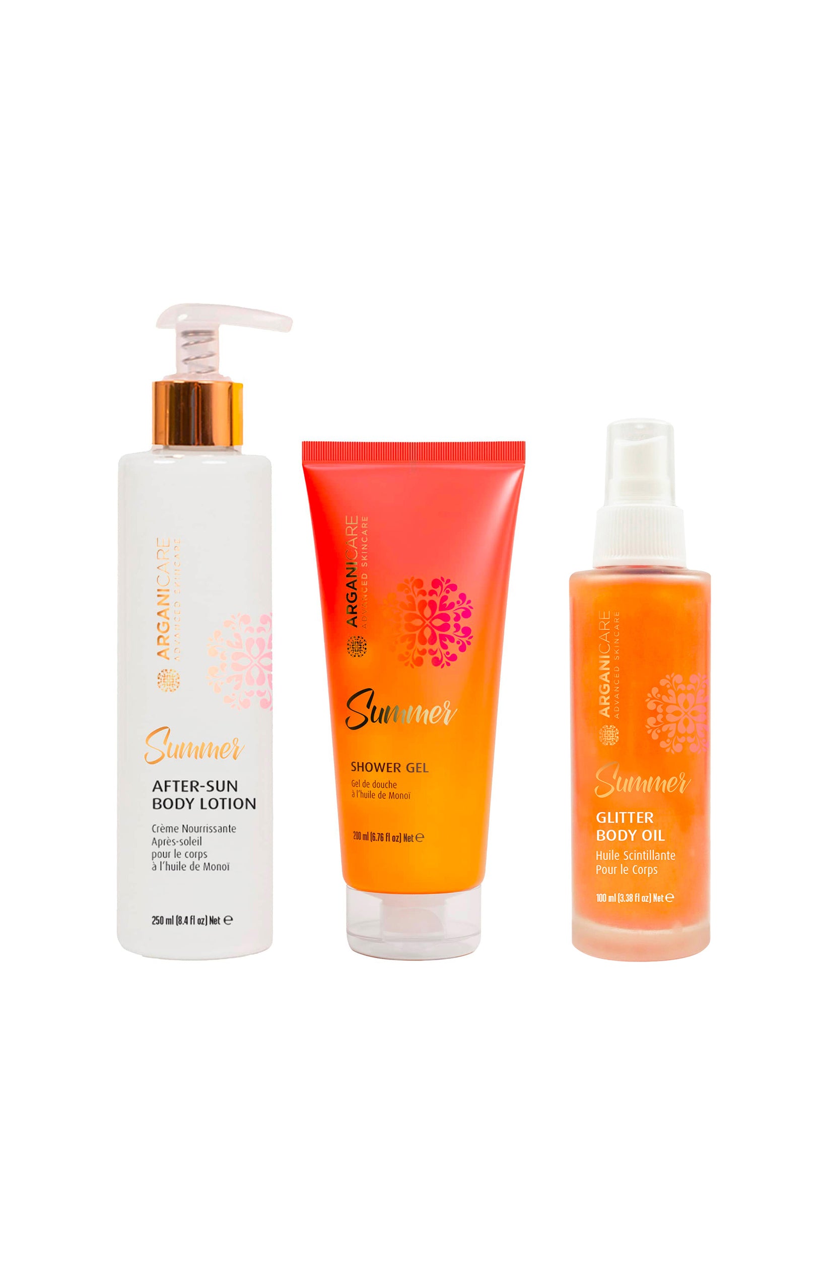 Rituel corps après-soleil - gel douche, crème & huile sèche