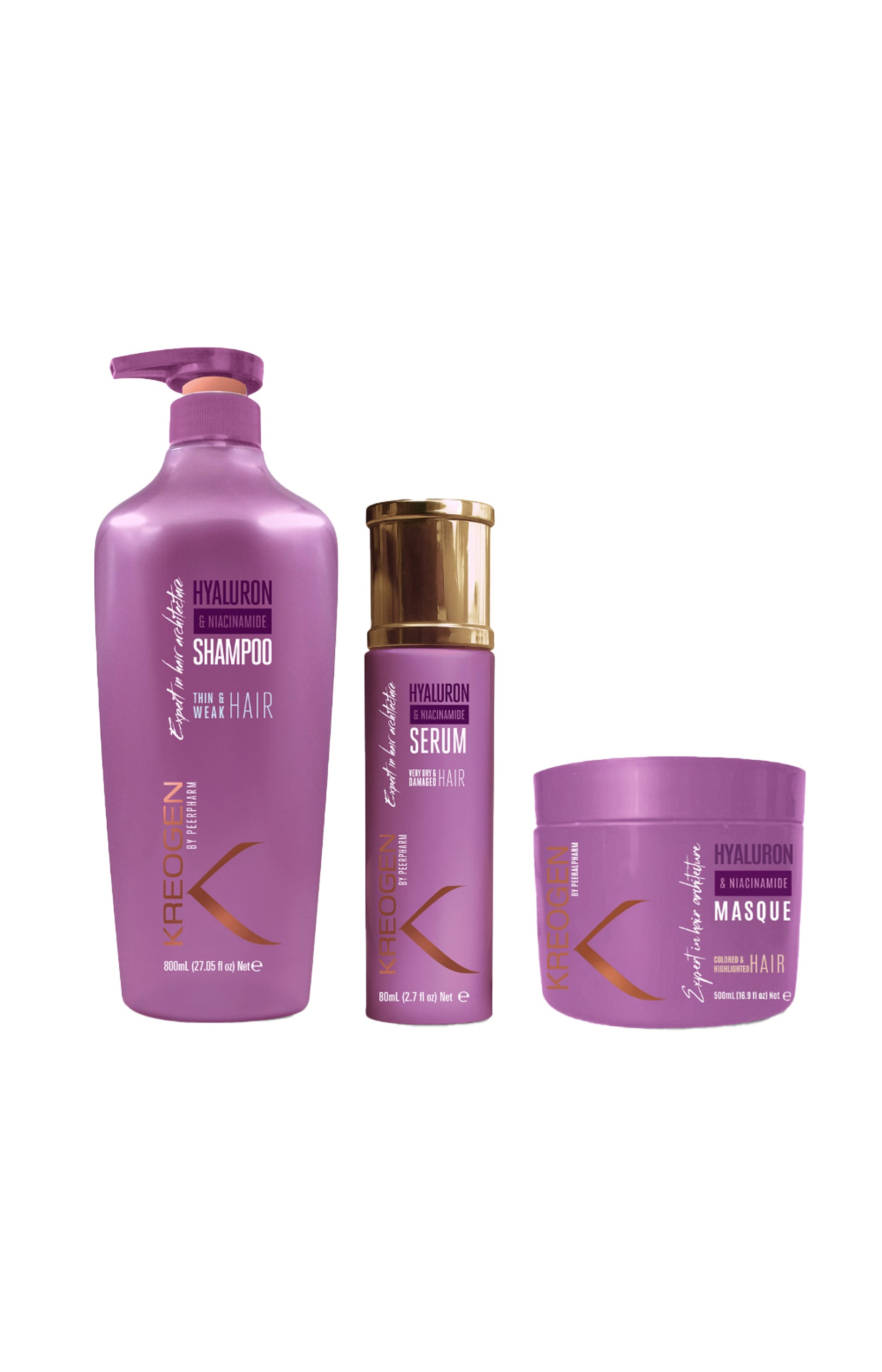 Routine fortifiante - shampooing, masque & sérum