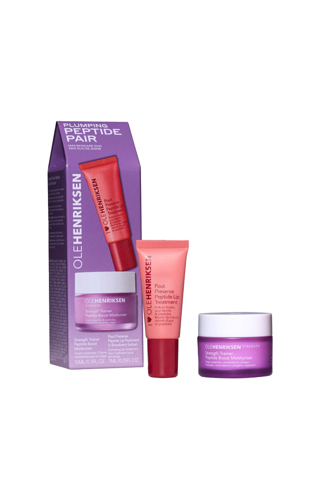 Duo Plumping Peptide Pair - crème hydratante & soin lèvres