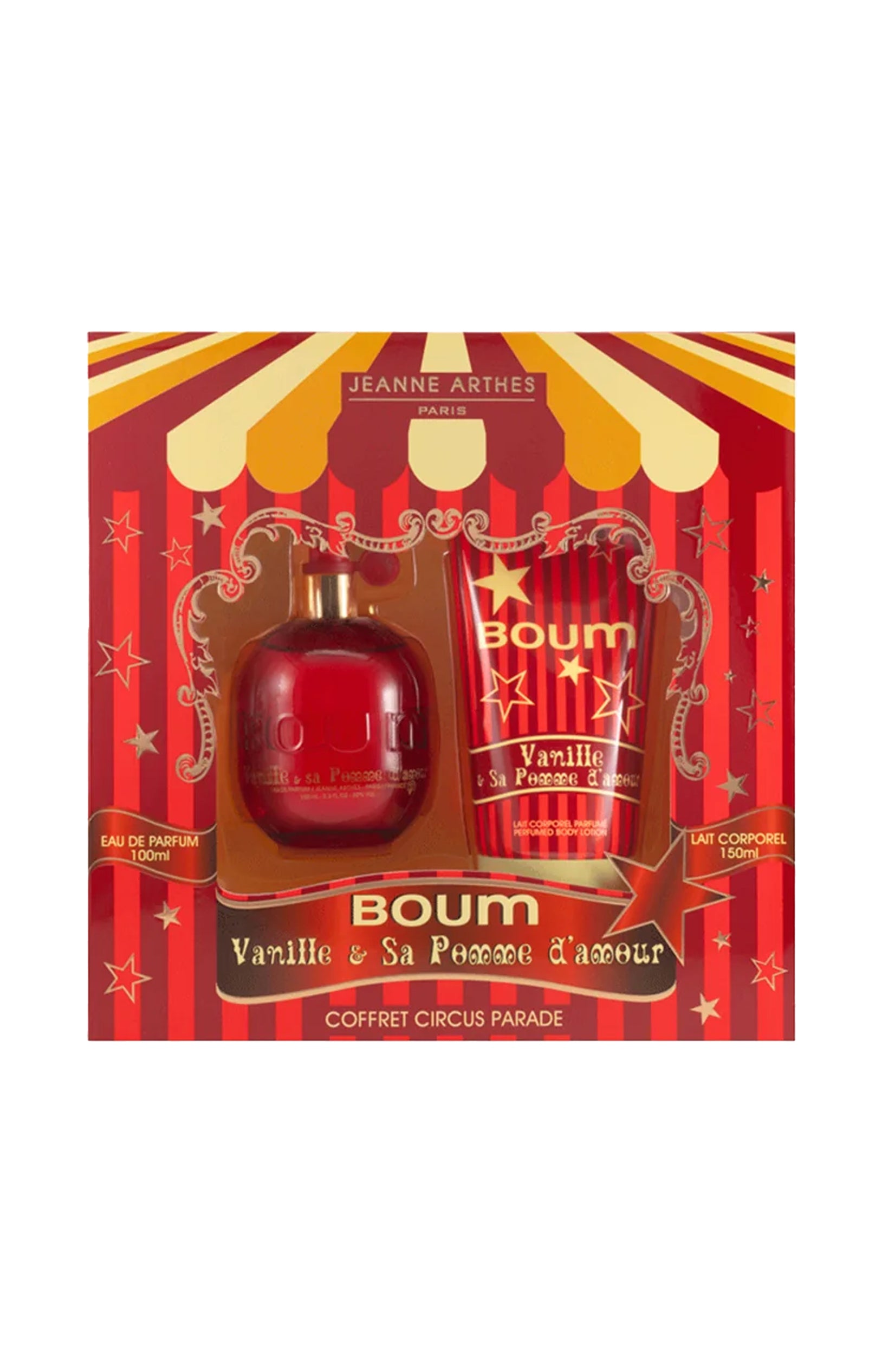 Coffret Boum Vanille et sa Pomme d'amour Eau de parfum & lait corporel - Gourmand