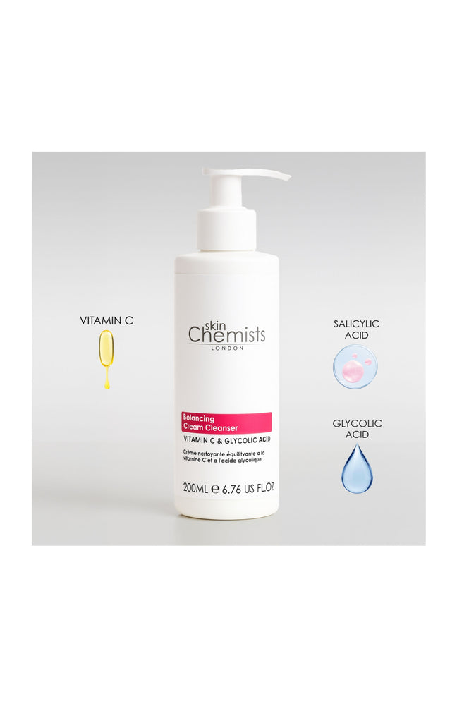 Crème nettoyante - Acide glycolique & vitamine C - 200 ml