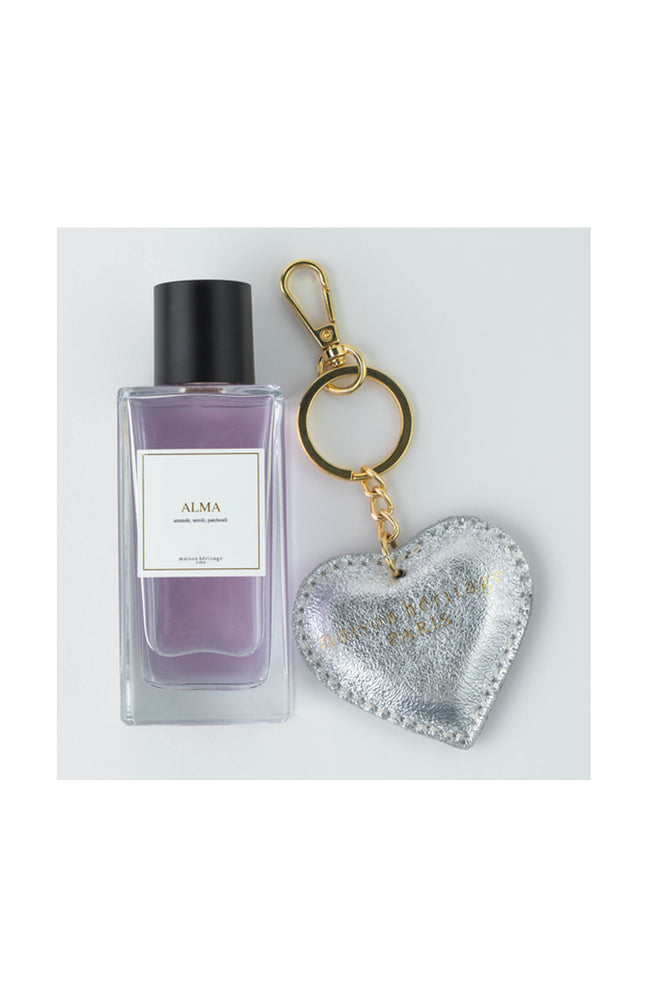 Coffret porte-clés argenté Alma Eau de parfum - Floral gourmand  - Femme