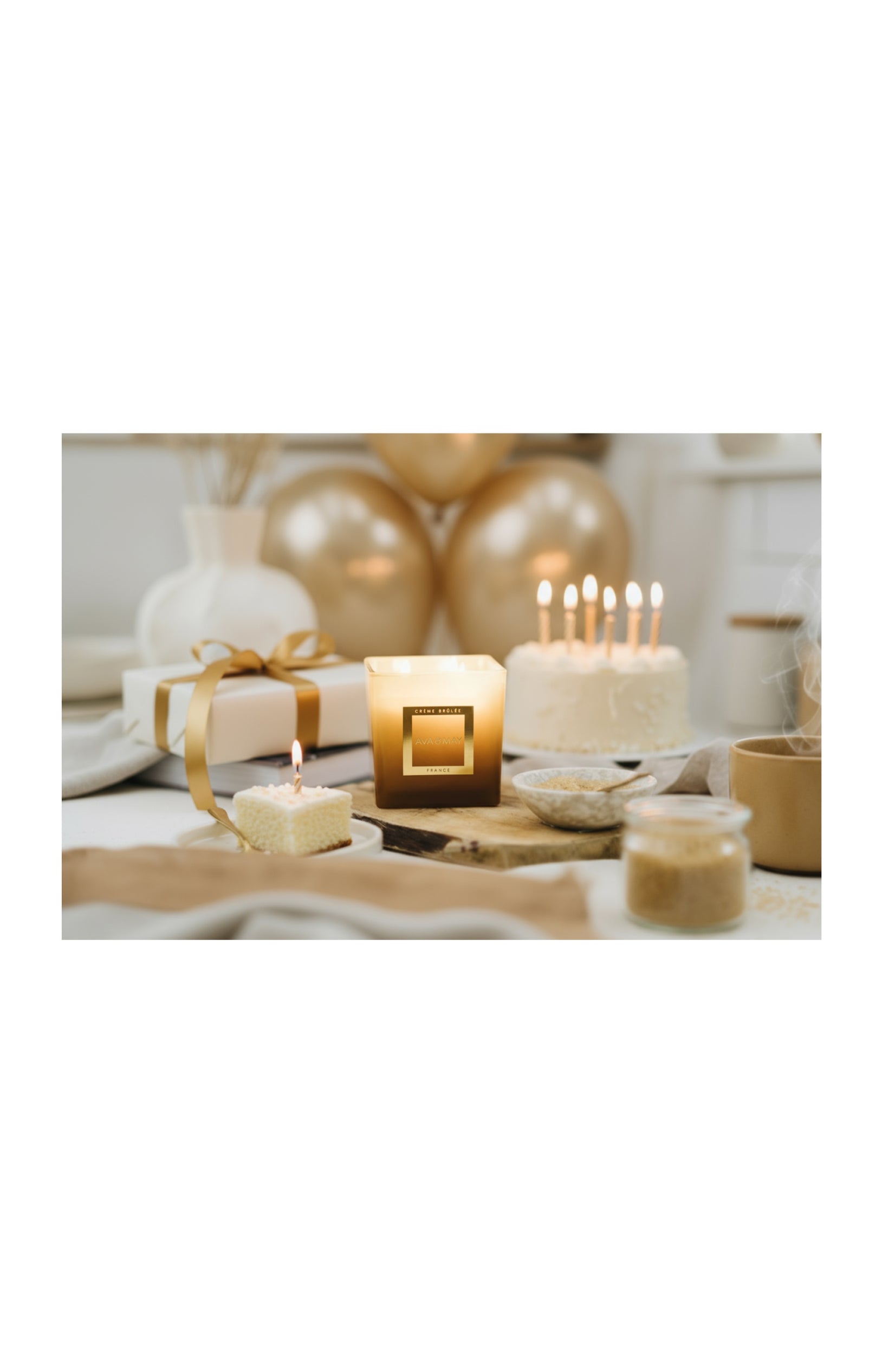 Maxi Bougie parfumée - Crème Brûlée - 450 g