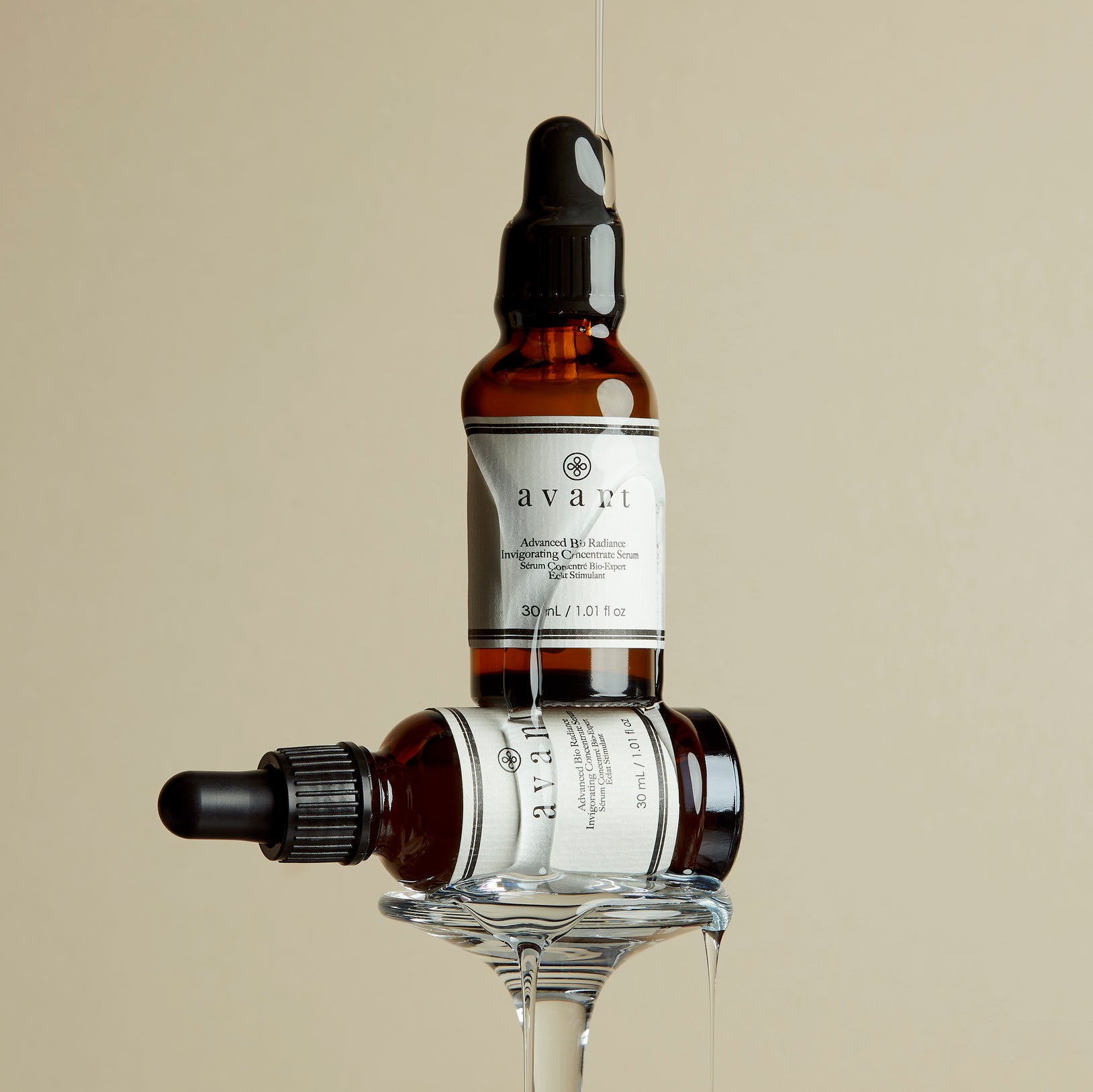 Sérum concentré stimulateur d'éclat - Acide hyaluronique & extrait de caviar - Bio Activ  - Visage - 30 ml