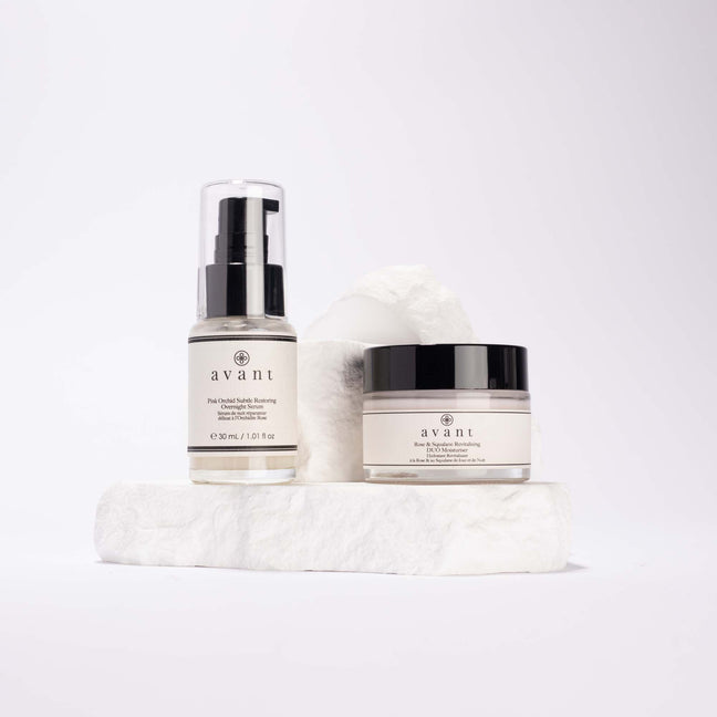 Sérum de nuit réparateur & crème hydratante revitalisante - Visage