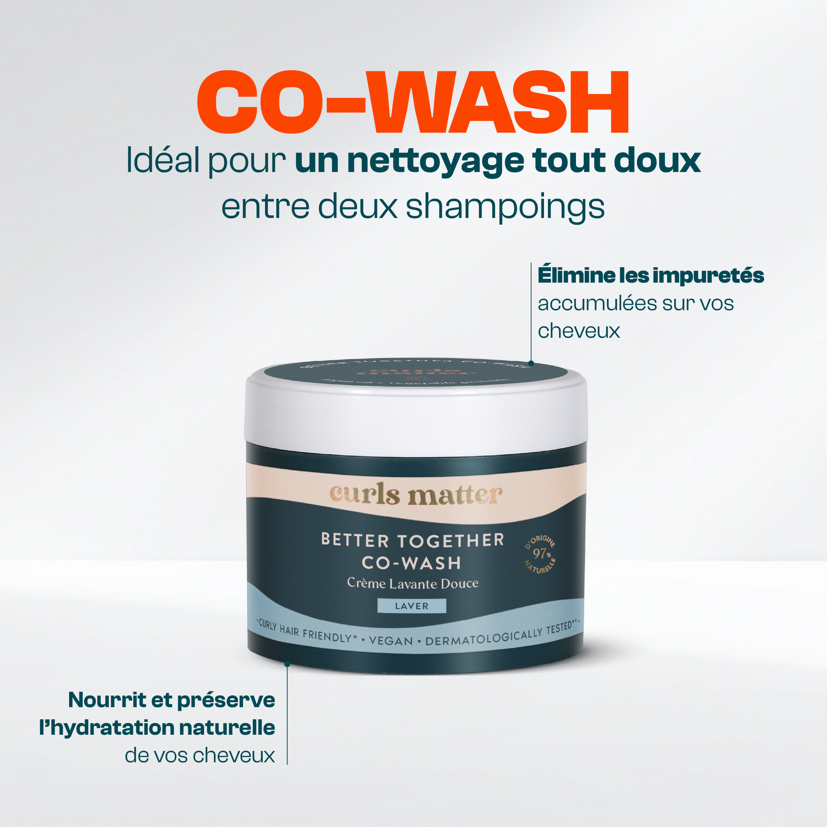 Après-shampooing pour cheveux bouclés - Better Together Co-Wash - 300ml