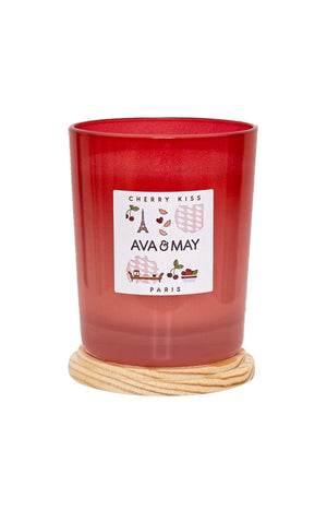 Bougie parfumée - Cherry Kiss - Cerise & fleur d'amandier - 180 g