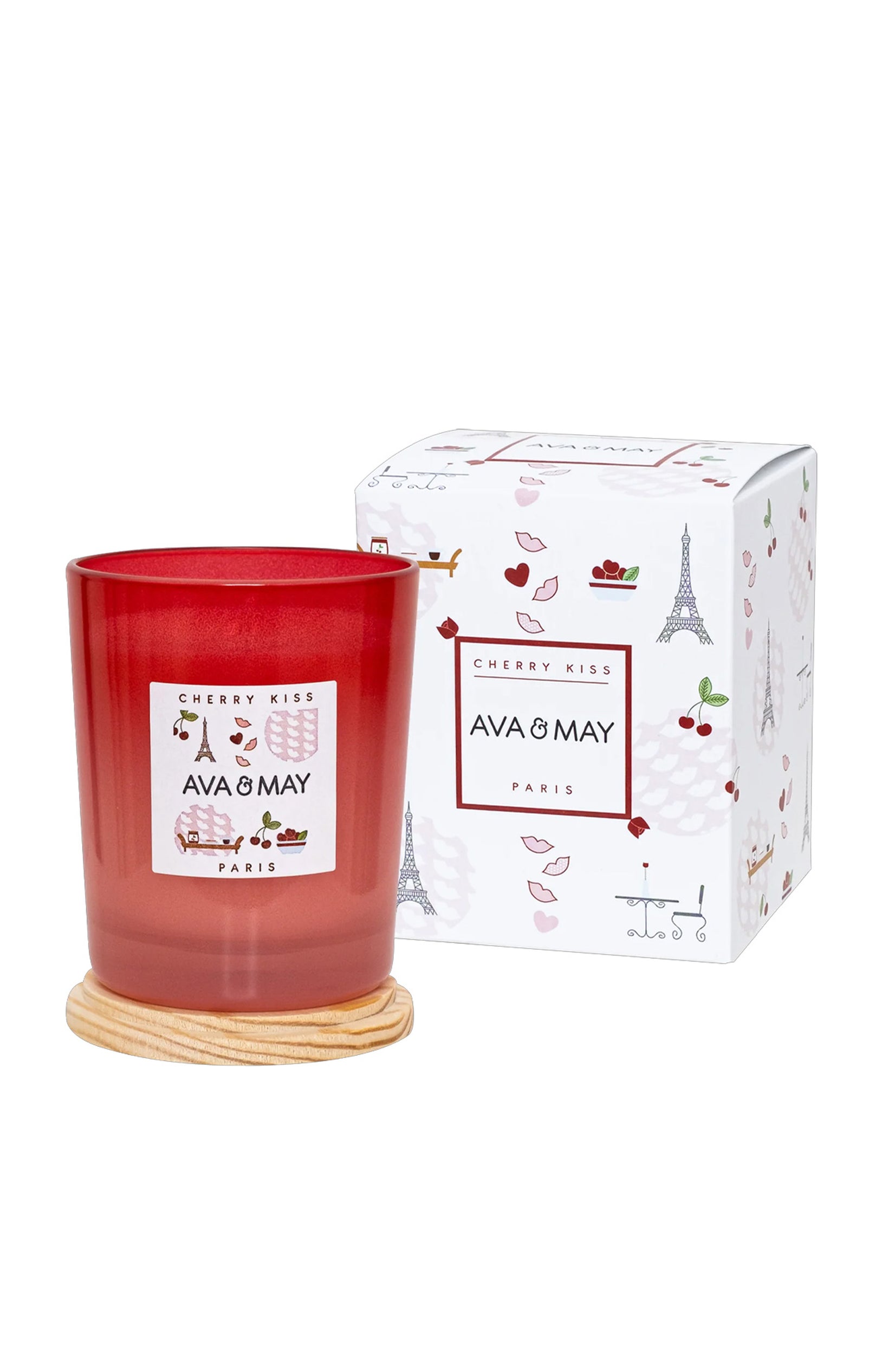 Bougie parfumée - Cherry Kiss - Cerise & fleur d'amandier - 180 g